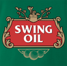 Funny Golf Swing Oil Parody Green T-Shirt For Golfers
