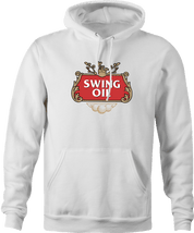 Funny Golf Swing Oil Parody White Hoodie For Golfers