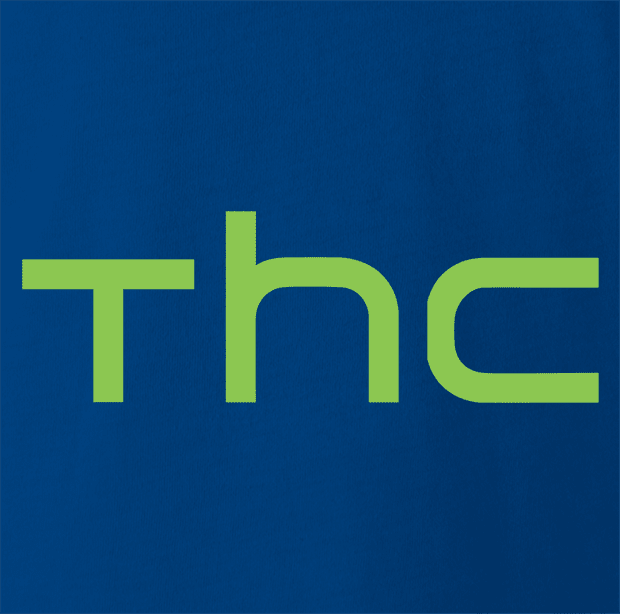 funny Marijuana THC Weed HTC mashup royal Blue t-shirt