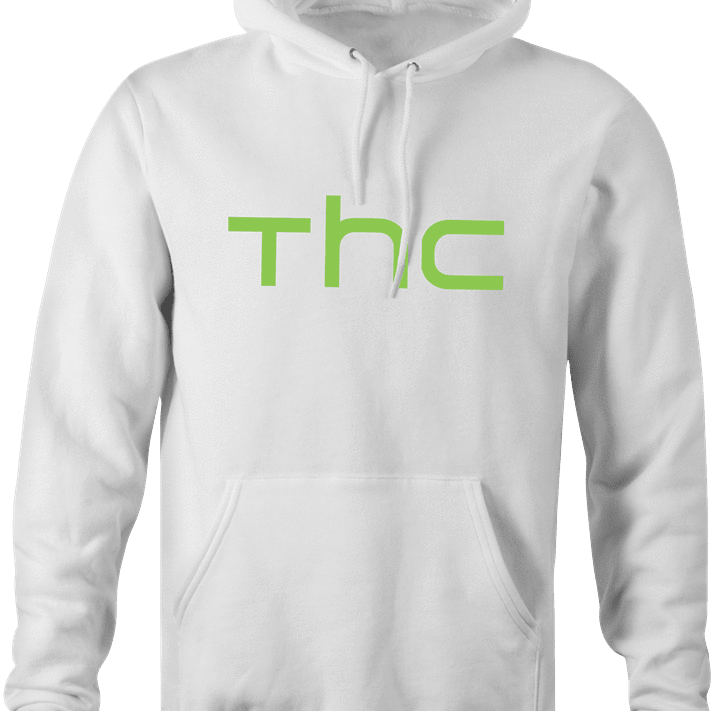 funny Marijuana THC Weed HTC mashup white hoodie