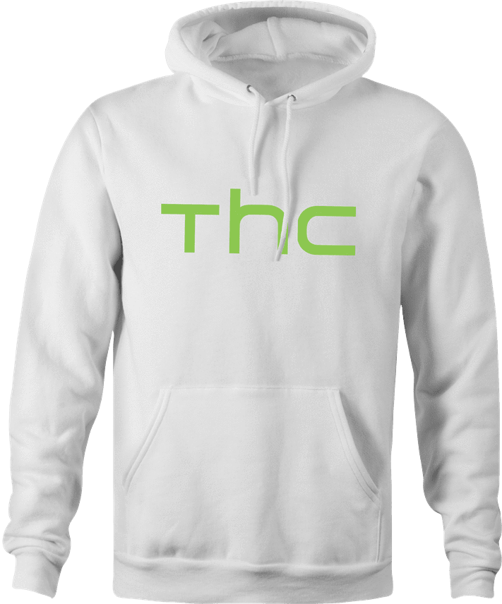 funny Marijuana THC Weed HTC mashup white hoodie
