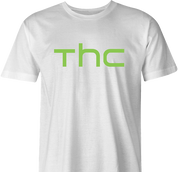 funny Marijuana THC Weed HTC mashup white men's t-shirt