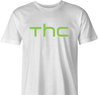 funny Marijuana THC Weed HTC mashup white men's t-shirt