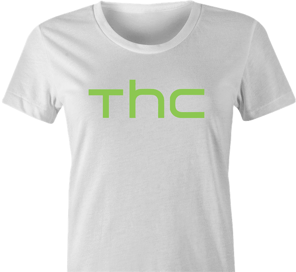 funny Marijuana THC Weed HTC mashup white women's t-shirt