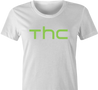 funny Marijuana THC Weed HTC mashup white women's t-shirt