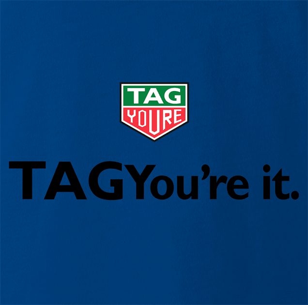 Funny Tag You're It Trailer Park Boys Grease Parody Mashup Royal Blue T-Shirt For Golfers