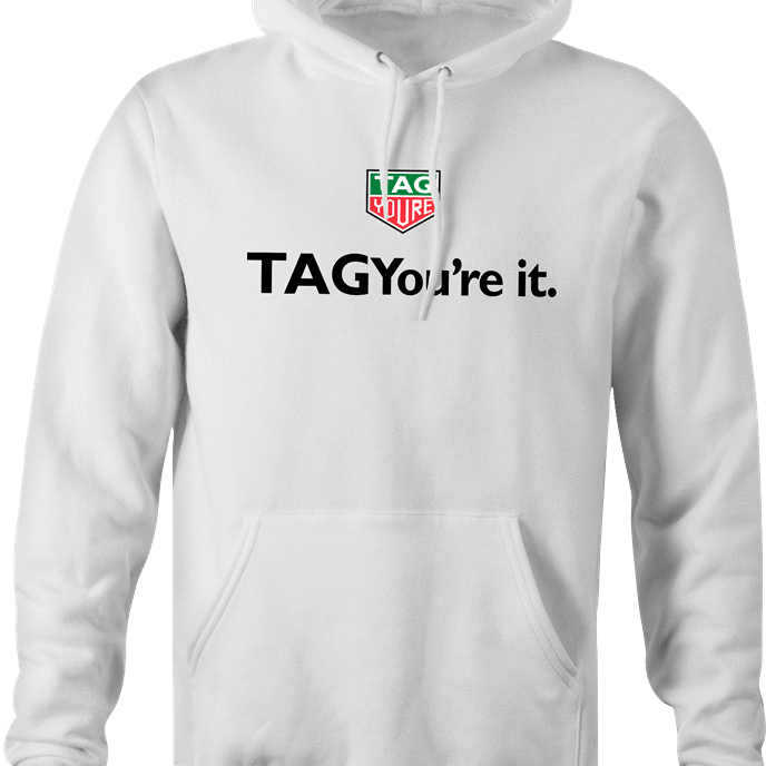 Funny Tag You're It Trailer Park Boys Grease Parody Mashup White Hoodie For Golfers