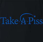 Funny Take A Piss Foundation / Pee & Charity Parody black t-shirt