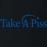 Funny Take A Piss Foundation / Pee & Charity Parody black t-shirt