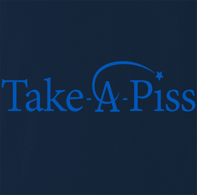  Pee & Charity Parody Navy Tee