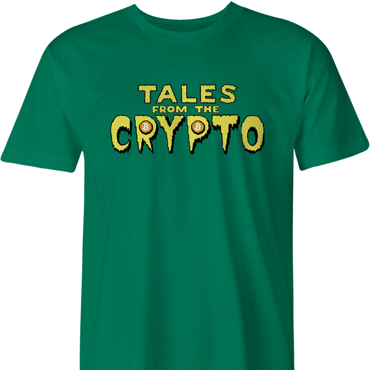 tales from the crypt crypto bitcoin men's green t-shirt