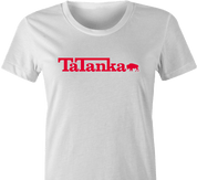 Funny Dances With Wolves Tatanka Mashup Parody white women's t-shirt