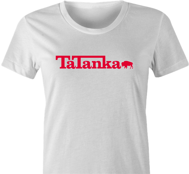 Funny Dances With Wolves Tatanka Mashup Parody white women's t-shirt