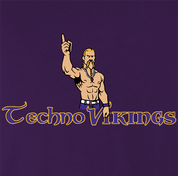 minnesota vikings logo parody techno viking t-shirt purple