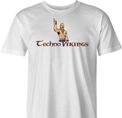 minnesota vikings logo parody techno viking t-shirt white