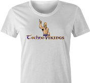 minnesota vikings logo parody techno viking t-shirt white