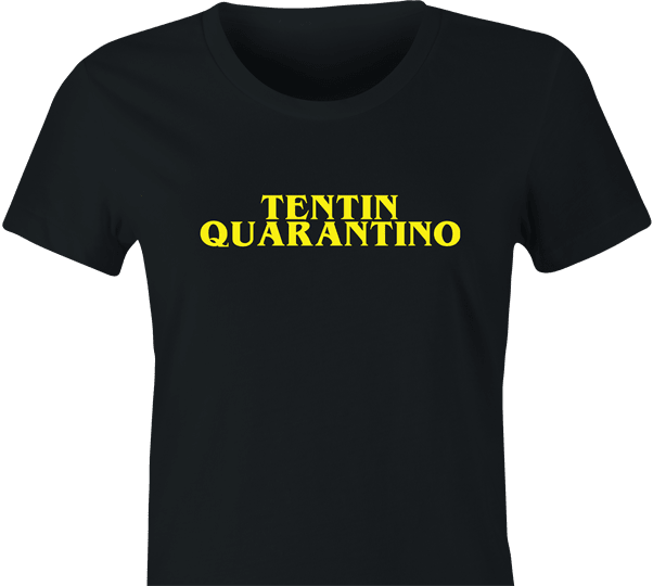 funny quentin tarantino - Coronavirus COVID-19 Parody black women's t-shirt
