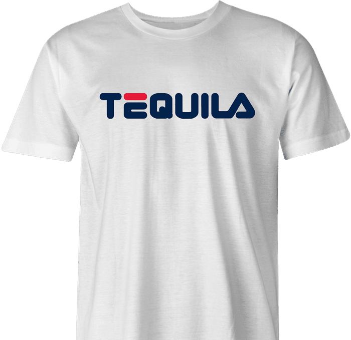 funny drinking tequila t-shirt men's white 