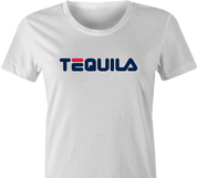 funny drinking tequila t-shirt women's white 