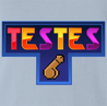 funny tetris testicles video game t-shirt men's light blue