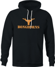 Funny Texas Longhorns Smoking Weed Bong Parody Mashup Parody black hoodie