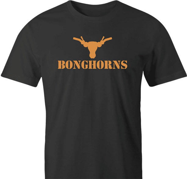 Funny Texas Longhorns Smoking Weed Bong Parody Mashup Parody men's t-shirt