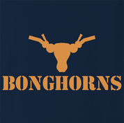 Funny Texas Longhorns Smoking Weed Bong Parody Mashup Parody Navy t-shirt