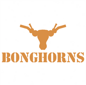 Funny Texas Longhorns Smoking Weed Bong Parody Mashup Parody white tee