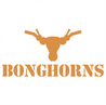 Funny Texas Longhorns Smoking Weed Bong Parody Mashup Parody white tee