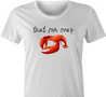 funny cray crawfish t-shirt white women's