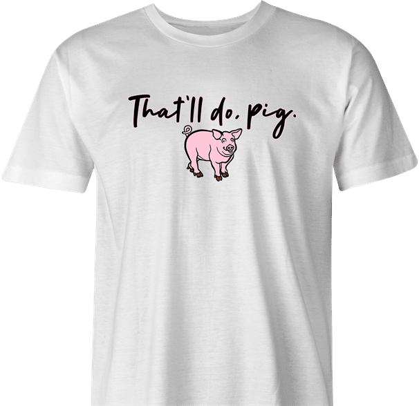funny Haters Drink Thatll-Do-Pig Parody white men's t-shirt