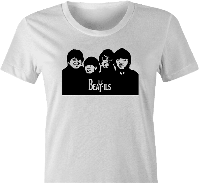 the beatles beat-ils north korea white women's t-shirt
