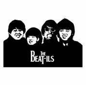 the beatles beat-ils north korea white t-shirt