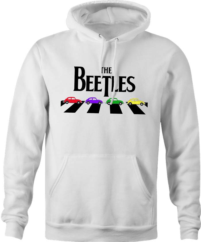 funny The Beatles an beetle volkswagon parody parody t-shirt white men's hoodie