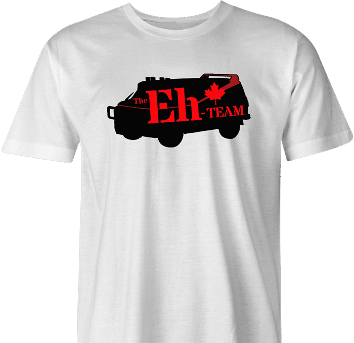funny team canada t-shirt white men's 