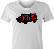 funny team canada t-shirt white women's