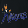 funny Happy Days Fonz The Fawnz Deer parody t-shirt black