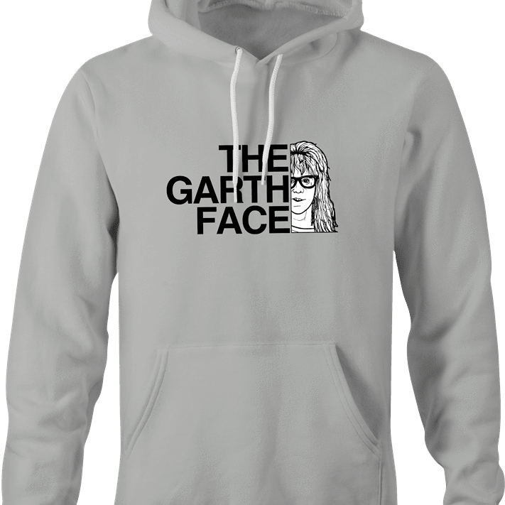 funny Wayne's World Funny Garth Face t-shirt Ash Grey hoodie