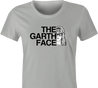 funny Wayne's World Funny Garth Face t-shirt women's Ash Grey