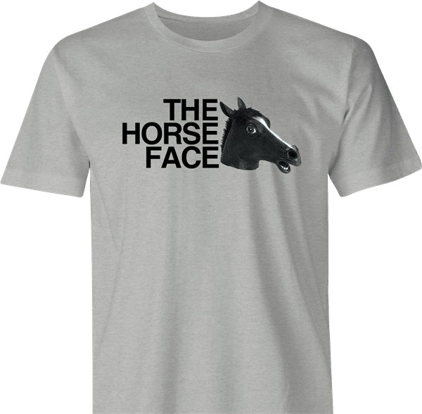 funny Horse Face Mask Parody men's t-shirt