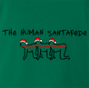 Funny Human Centipede Christmas Parody - Santa Kelly Green T-Shirt