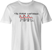 Funny Human Centipede Christmas Parody - Santa White Men's T-Shirt