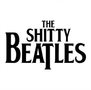 funny Wayne's world shitty beatles t-shirt white 