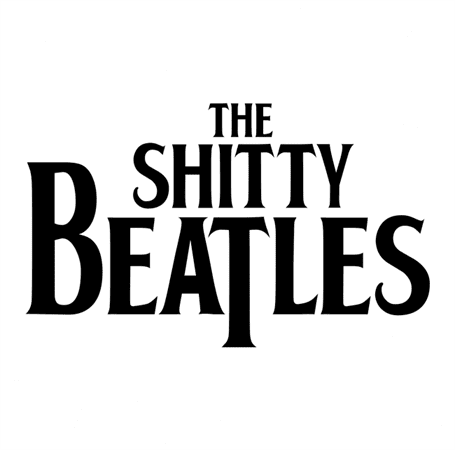 funny Wayne's world shitty beatles t-shirt white 