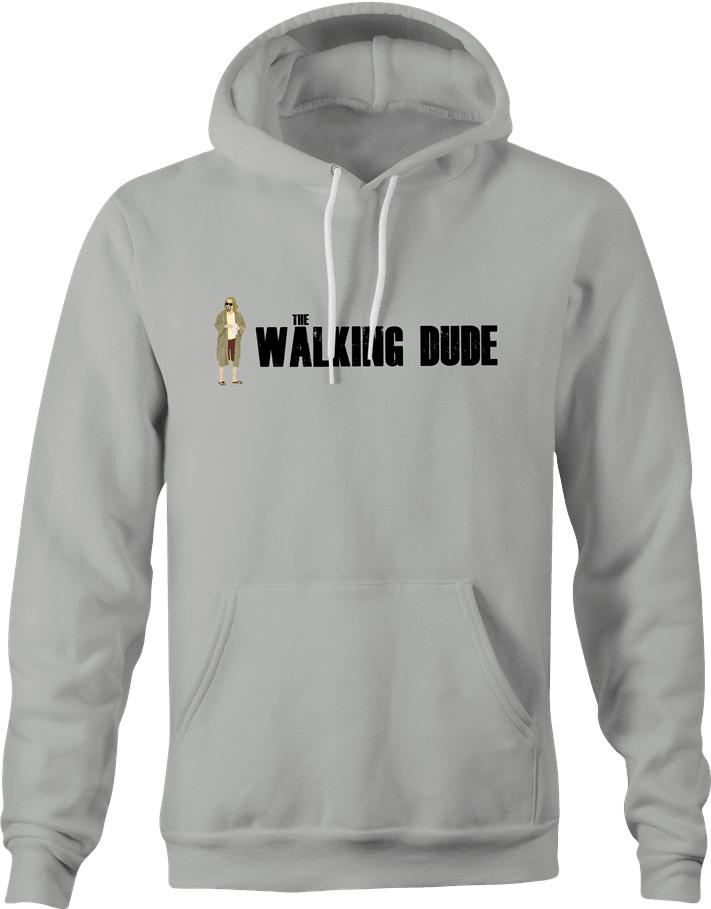funny Big Lebowski The Dude Walking Dead Mashup t-shirt Ash Grey hoodie