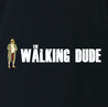 funny Big Lebowski The Dude Walking Dead Mashup Black t-shirt