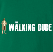 funny Big Lebowski The Dude Walking Dead Mashup green t-shirt
