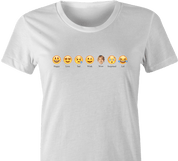 funny owen wilson wow emoji t-shirt women's white 