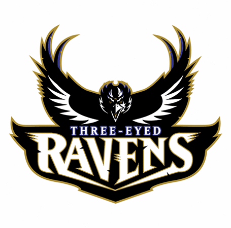Funny Gam of thrones football Three Eyed Ravens white t-shirt  
