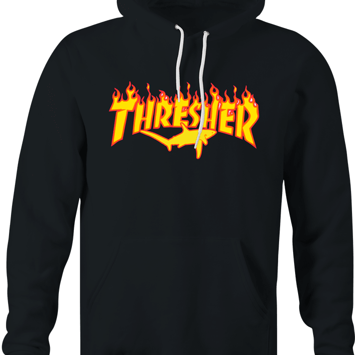 funny Thresher Shark Thrasher Magazine Mashup | Shark Week Parody black hoodie